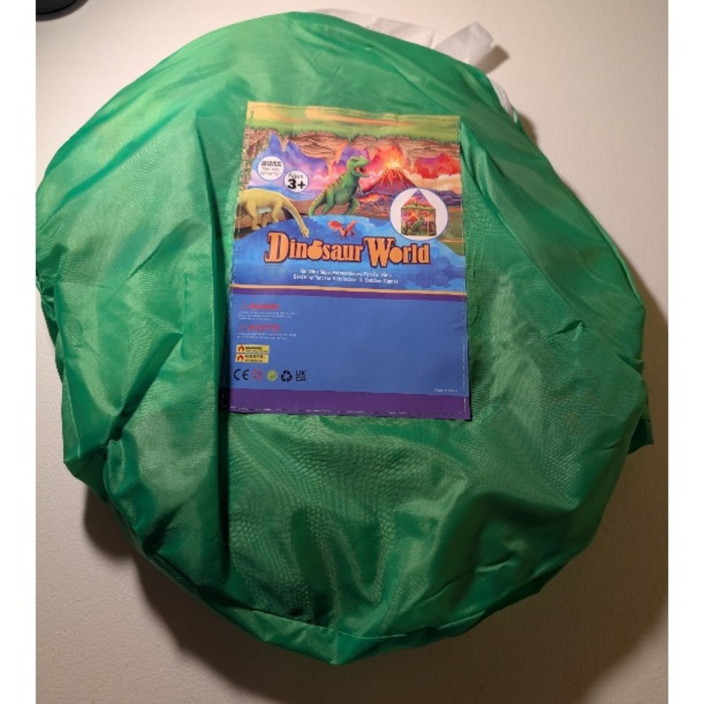 Dinosaur World Kids Tent Playhouse 39"x39"x51" Ages 3+ Indoor Outdoor Fun Game - Picture 2 of 3